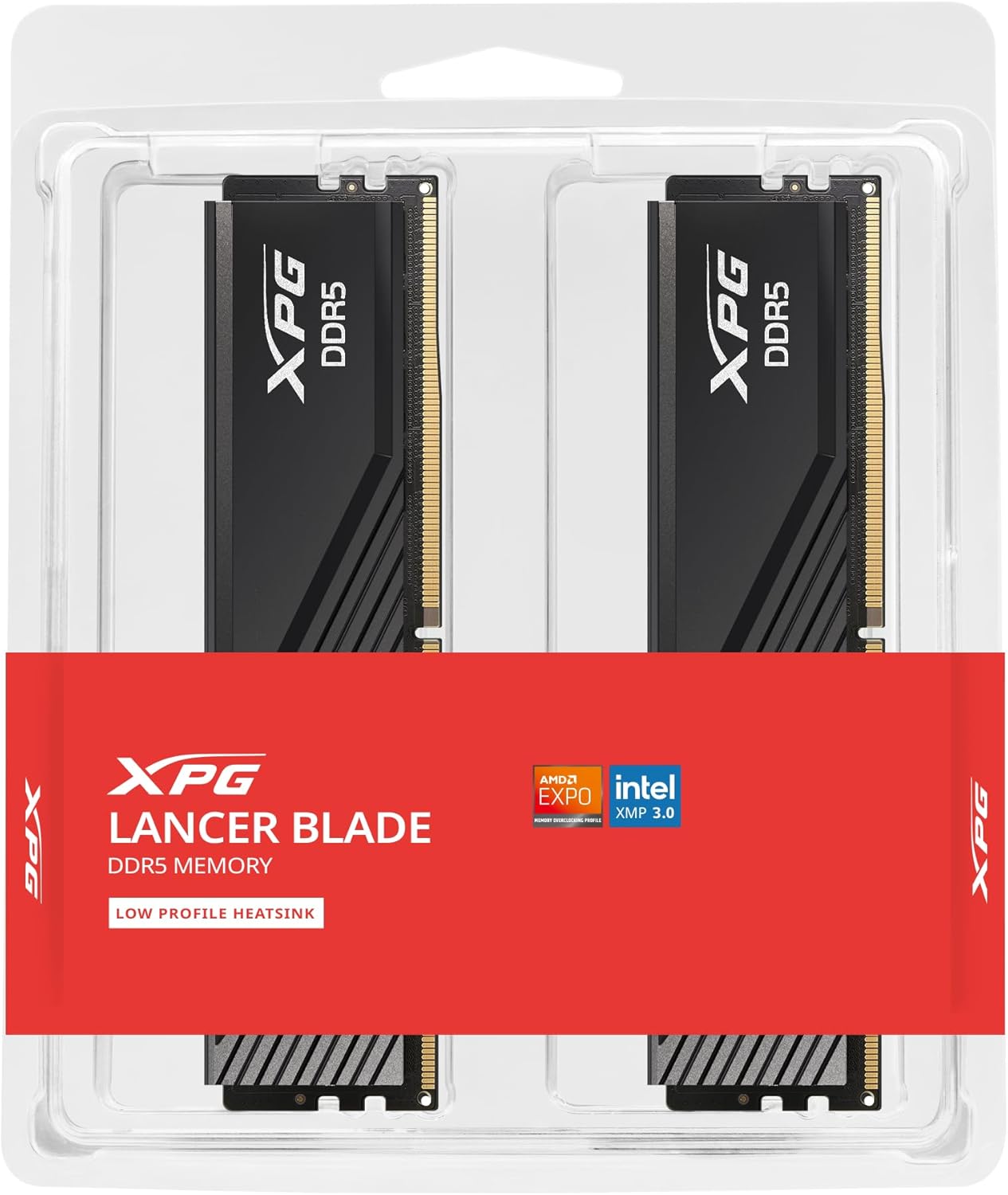 DIMM 64 GB DDR5-6000 (2x 32 GB) Dual-Kit (schwarz, AX5U6000C3032G-DTLABBK, Lancer Blade, INTEL XMP, AMD EXPO)