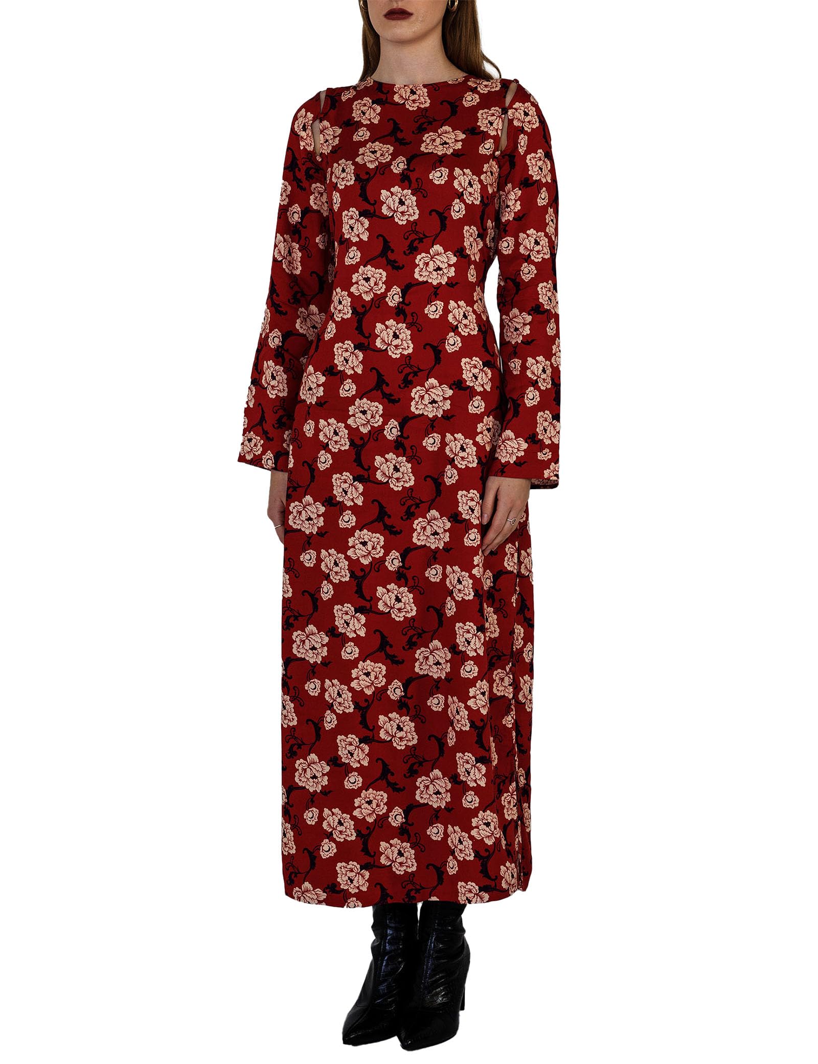 Enorsia Women's Maxi Dress Red Size 14