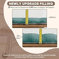 Vista 5 de downluxe Cojín de banco de interior para muebles de interior, cojín de asiento de banco de espuma viscoelástica texturizada antideslizante, 36 x 14