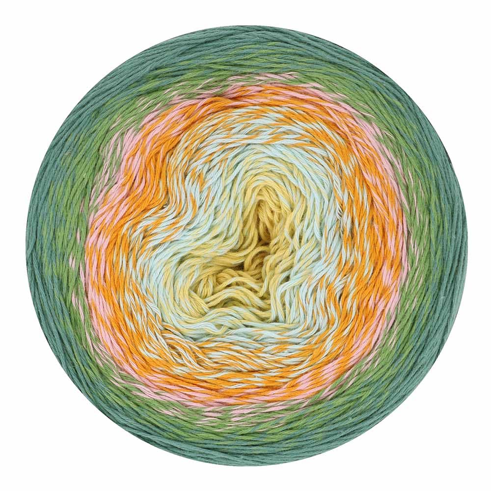 Scheepjes Cotton Whirl (1000m) Fingering Weight Yarn - Soft and Breathable, for Knitters and Crocheters, 721 Spring Whisper, 1 x 226g