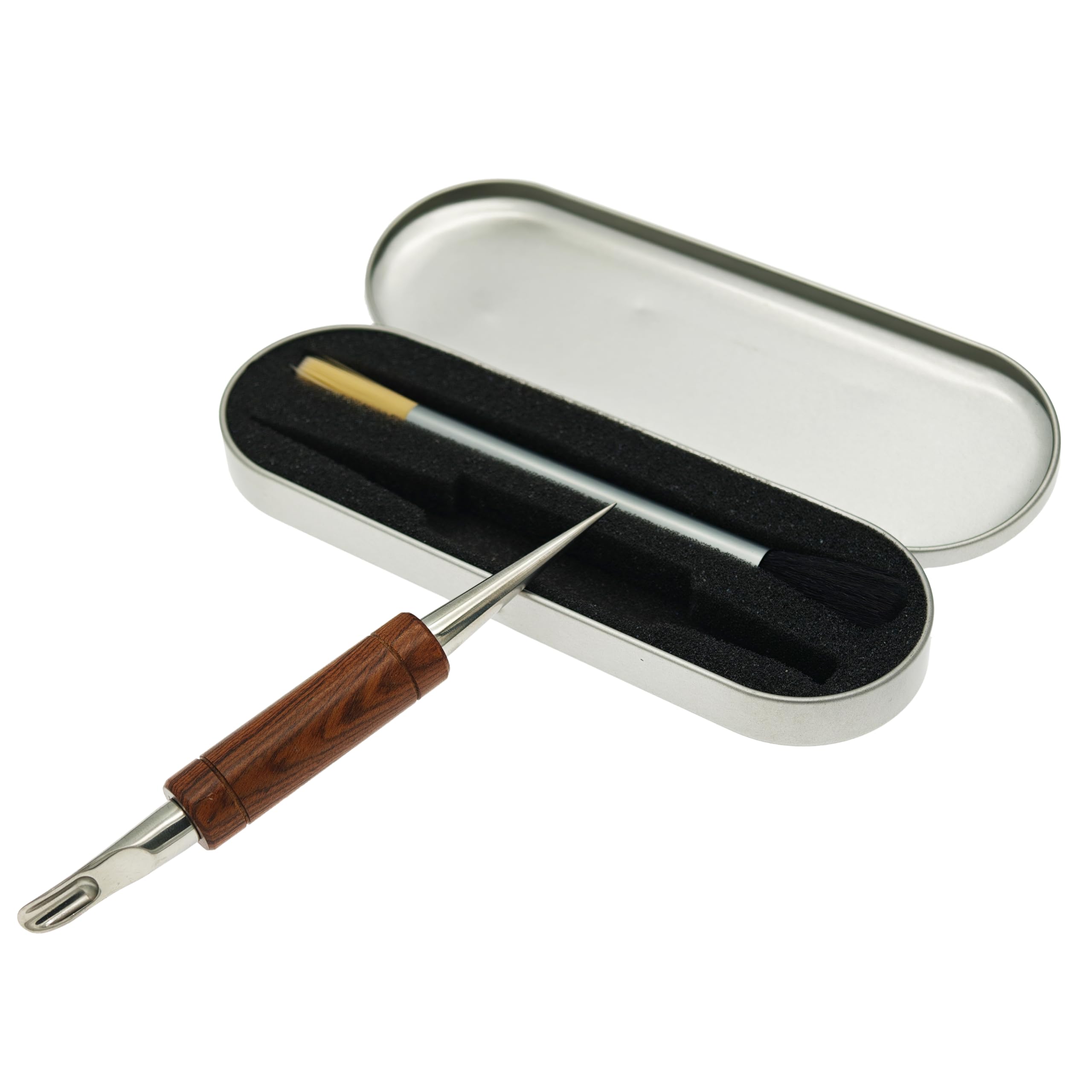Ensemble de stylos à café pour baristas avec embout de précision et brosse de nettoyage