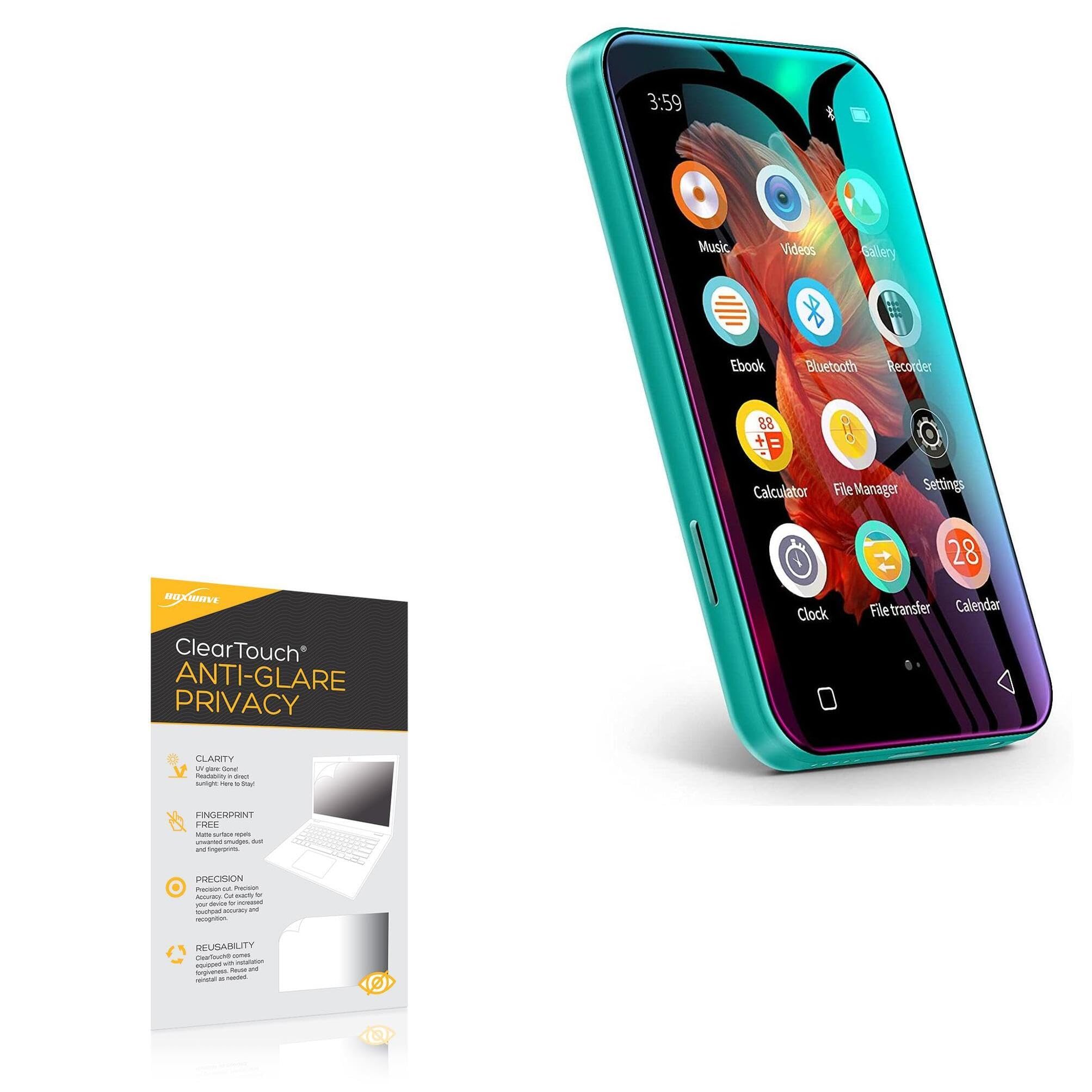 BoxWave Screen Protector Compatible with TIMMKOO Q3E MP3 Player with Bluetooth - ClearTouch Anti-Glare Privacy (2-Pack), Privacy Screen Protector Flexible Film Anti-Glare