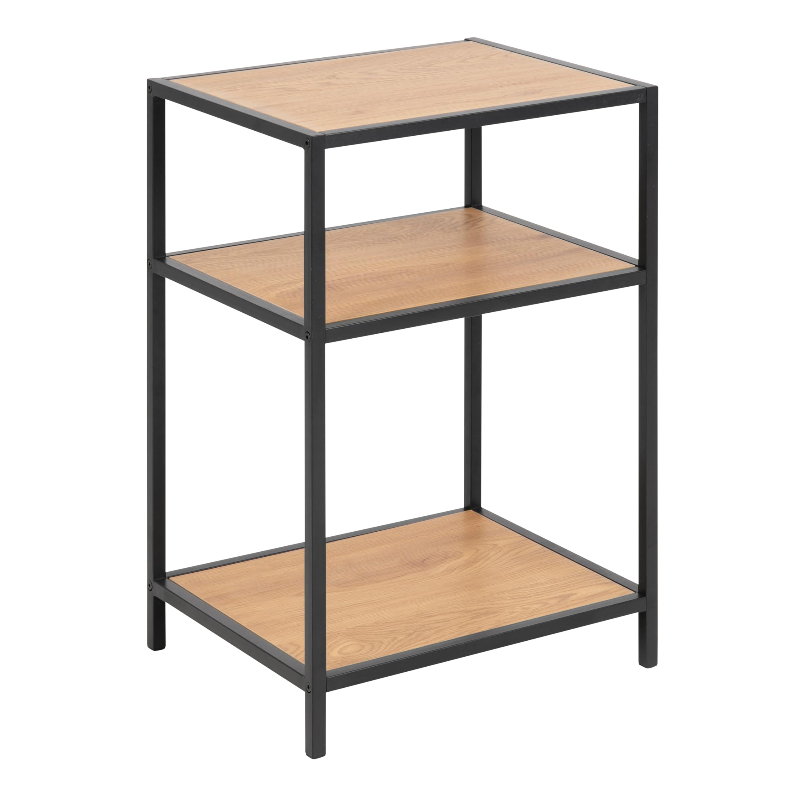 Furniture To Go | Seaford, Oak, Bedside Table with 2 Shelves