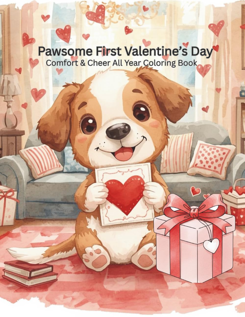 Pawsome First Valentine's Day: Comfort & Cheer All Year Coloring Book (PAWSOME VALENTINE PUPPIES)