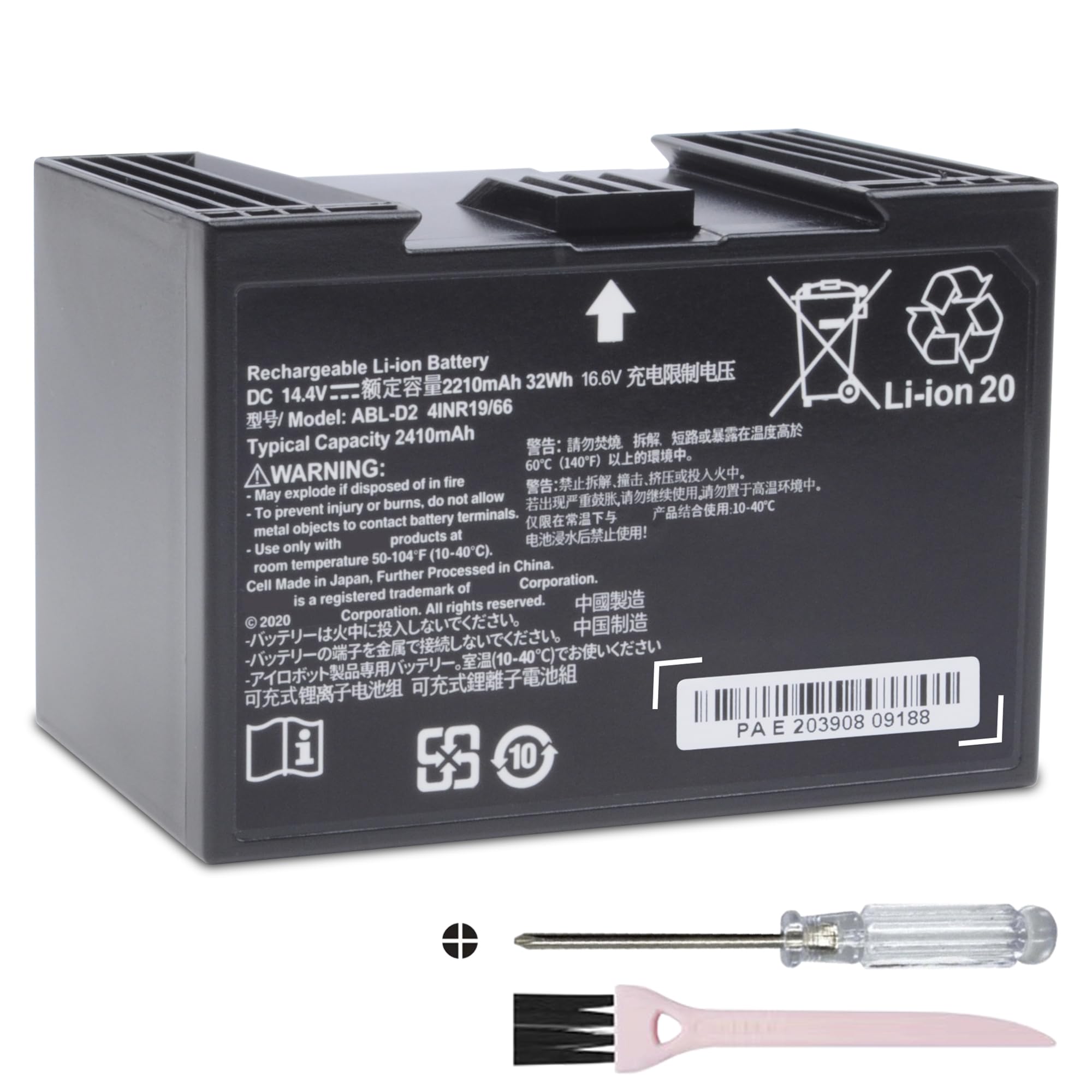 Battery Replacement for iRobot Roomba j7 j7550 i4 i4+ i4150 i8+