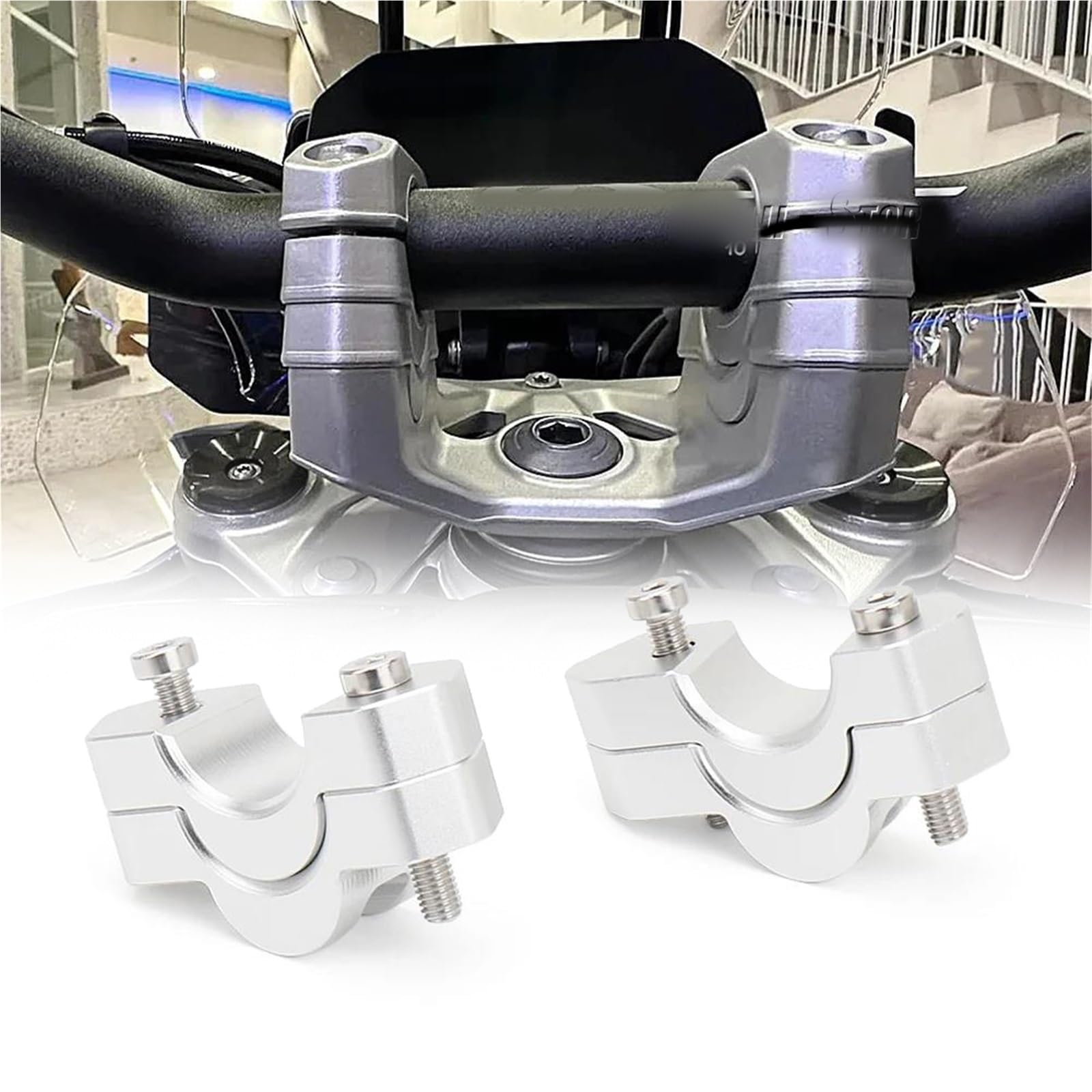 R1300GS guidon riser bar mount pour le voyage et les sorties tout-terrain