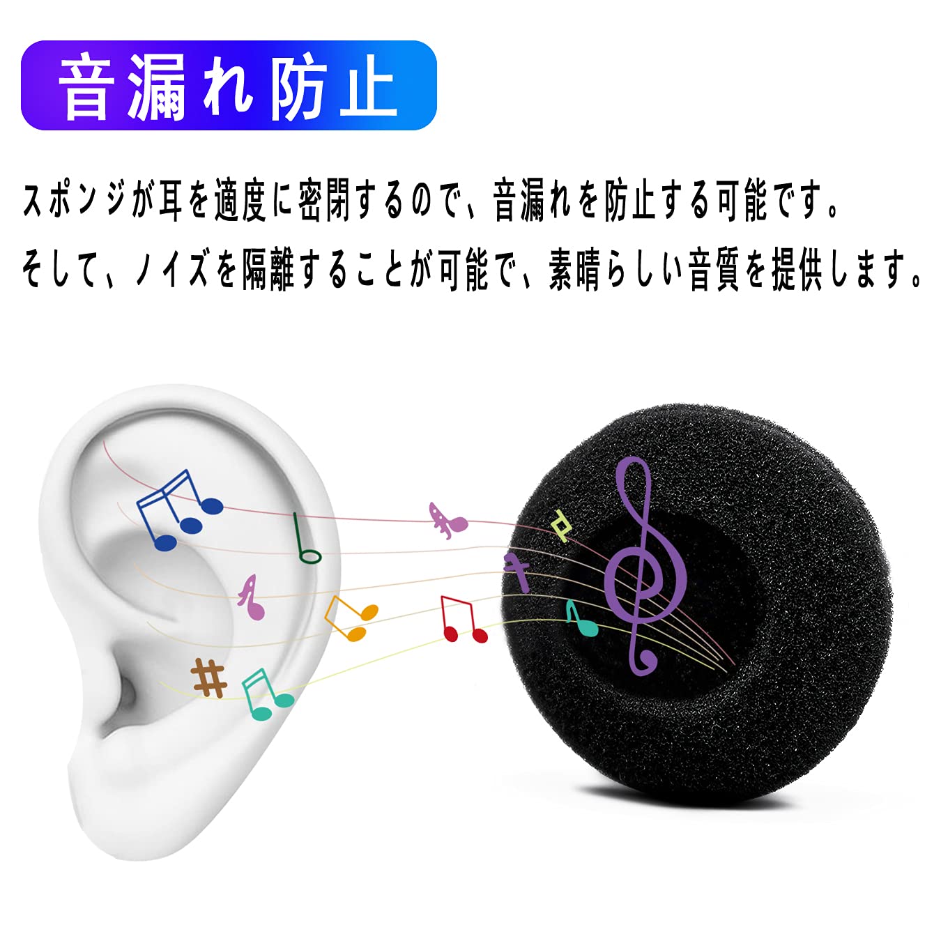 Amazon | 【10 個入り】40mm ヘッドホン 4cm 汎用 イヤーパッド イヤー