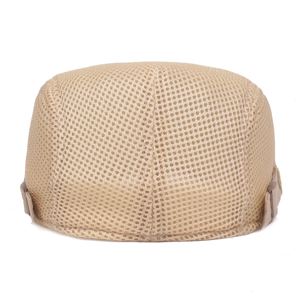 YAMEE Berretto Piatto da Uomo Estivi in Rete,Cappello Flat cap Newsboy Vintage,Berretto da Strillone Estivo Traspirante,Coppola Uomo Estiva (Circonferenza della Testa: 56-60 cm)