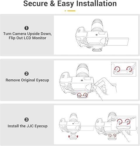 Miniatura 27 de JJC Paquete de 2 oculares para cámara Canon EOS Rebel T6 T7 T5 T3 T100 4000D SL3 SL2 SL1 T8i T7i T6s T6i T5i T4i T3i T2i T1i XSi XTi XT XS cámara