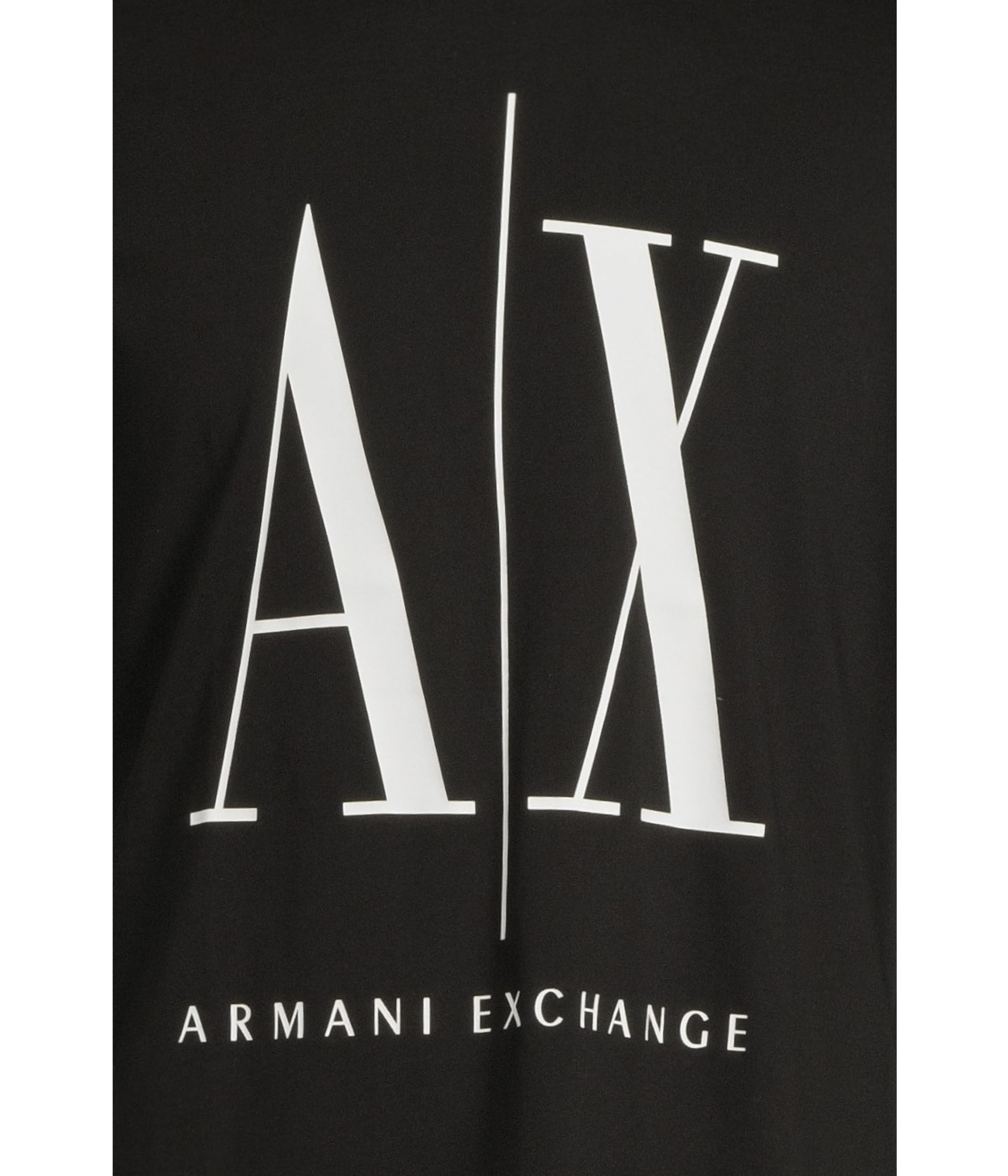 Armani Exchange Męska koszulka z nadrukiem ikony, Czarny, XL