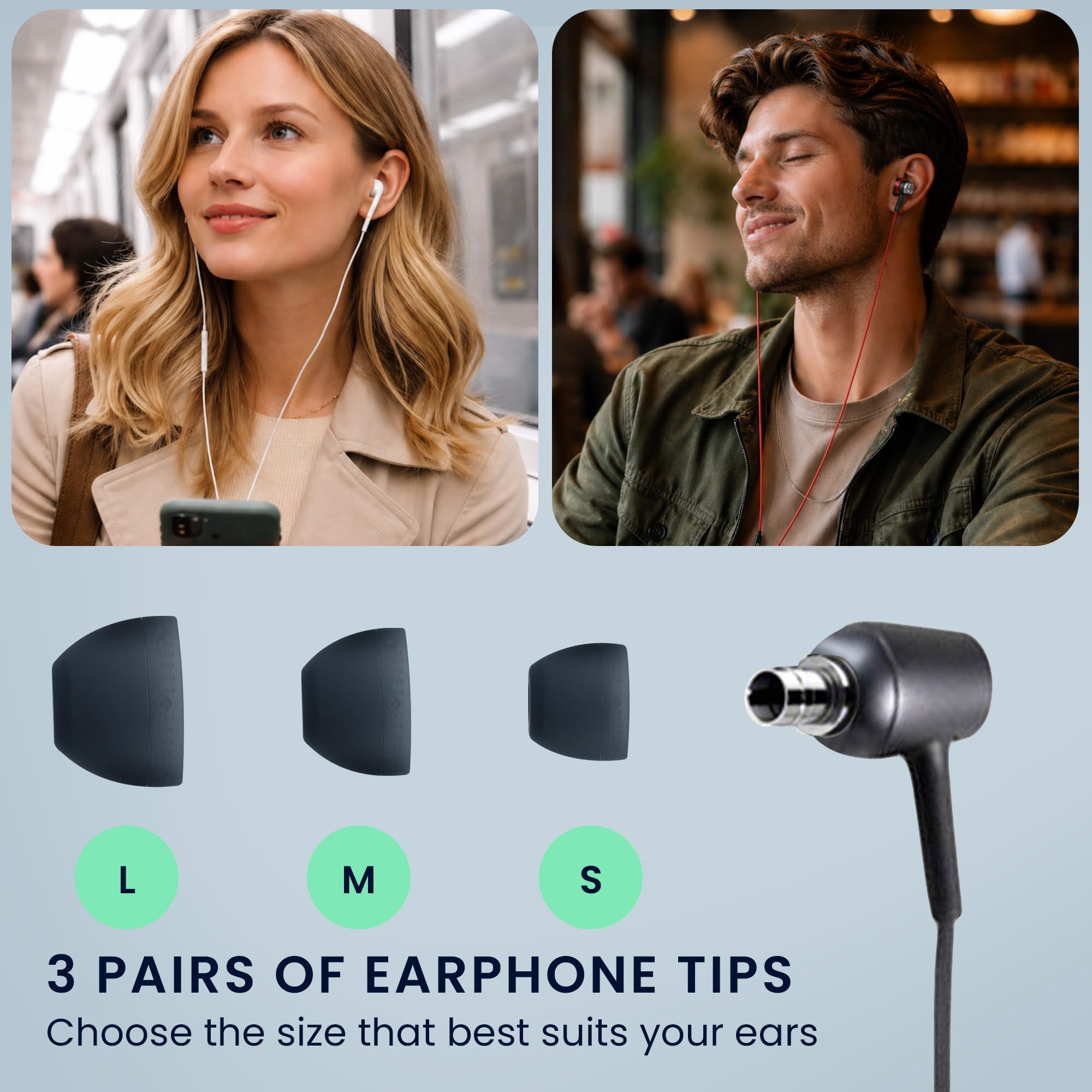 Amazon | kwmobile 6x イヤーチップ Sony MDR-EX750BT / WI-1000X / WI