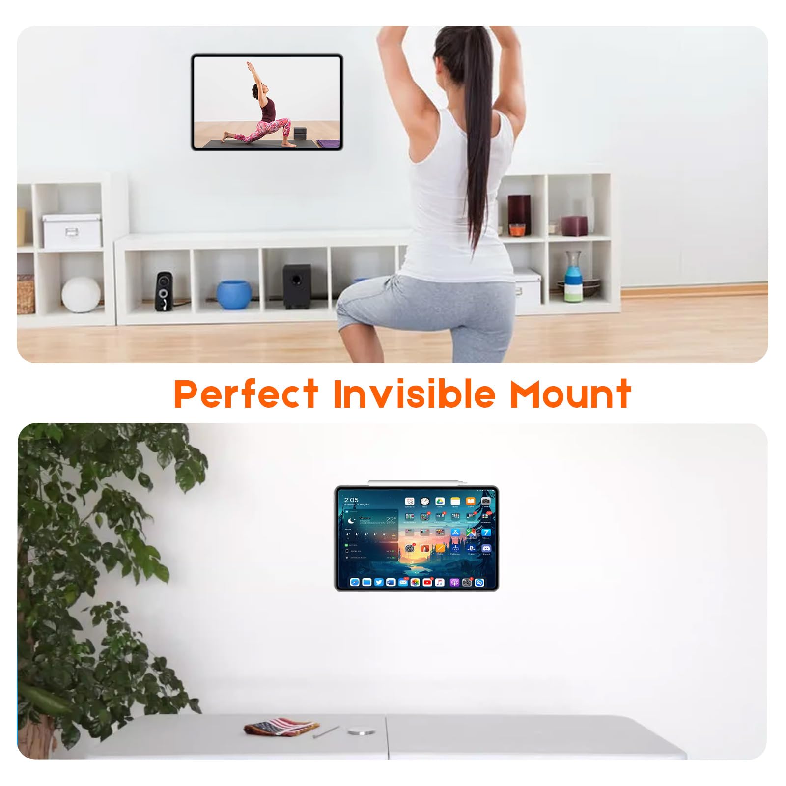 OHLPRO Supporto Magnetico Universale Per Tablet In Auto Allo Slot CD: Per IPad, Galaxy Tab, Fire HD, Con 6 Magneti N52 - 2