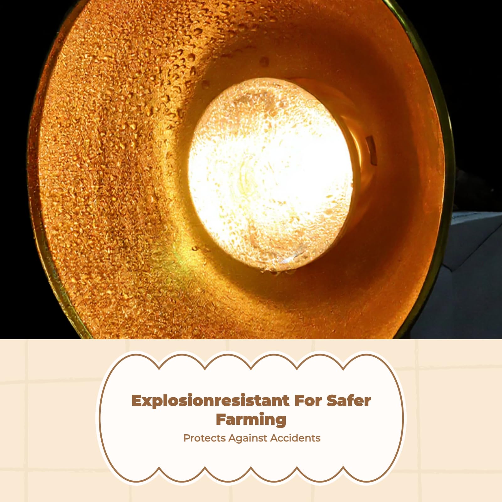 Lampada Termica in Ceramica con Riscaldamento Stabile per Recinti di Maialini E Adatta per Fattoria E di Animali Domestici, 150W