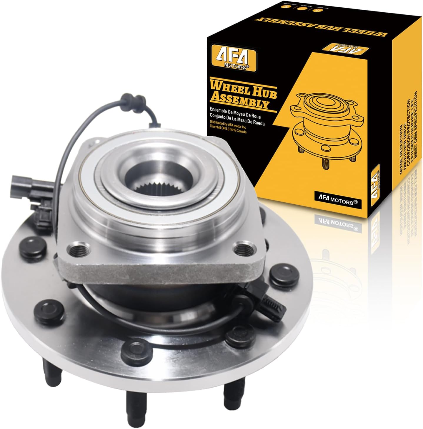 515145 4WD Front Wheel Bearing Hub Assembly Compatible with Chevrolet Silverado 2500 3500, GMC Sierra 2500 3500 Hub Assembly 8 Lug