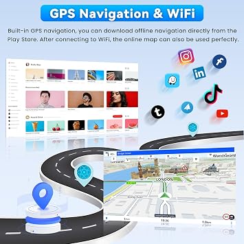 [Roinvou] 4+64G 9 Android 15 Car Radio for Toyota Highlander 2000-2007