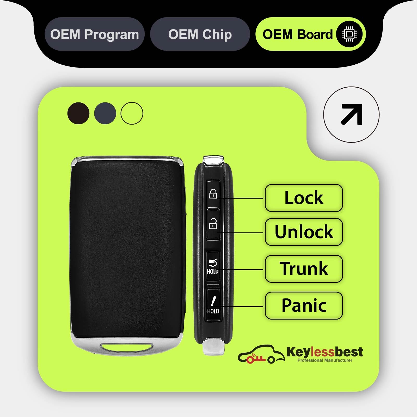Kayページ Car Key Fob Remote Keyless Entry Control WAZSKE13D03 315MHz 4