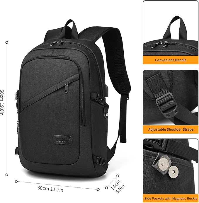 Kono Laptop Backpack Anti-Theft 15.6 Inch