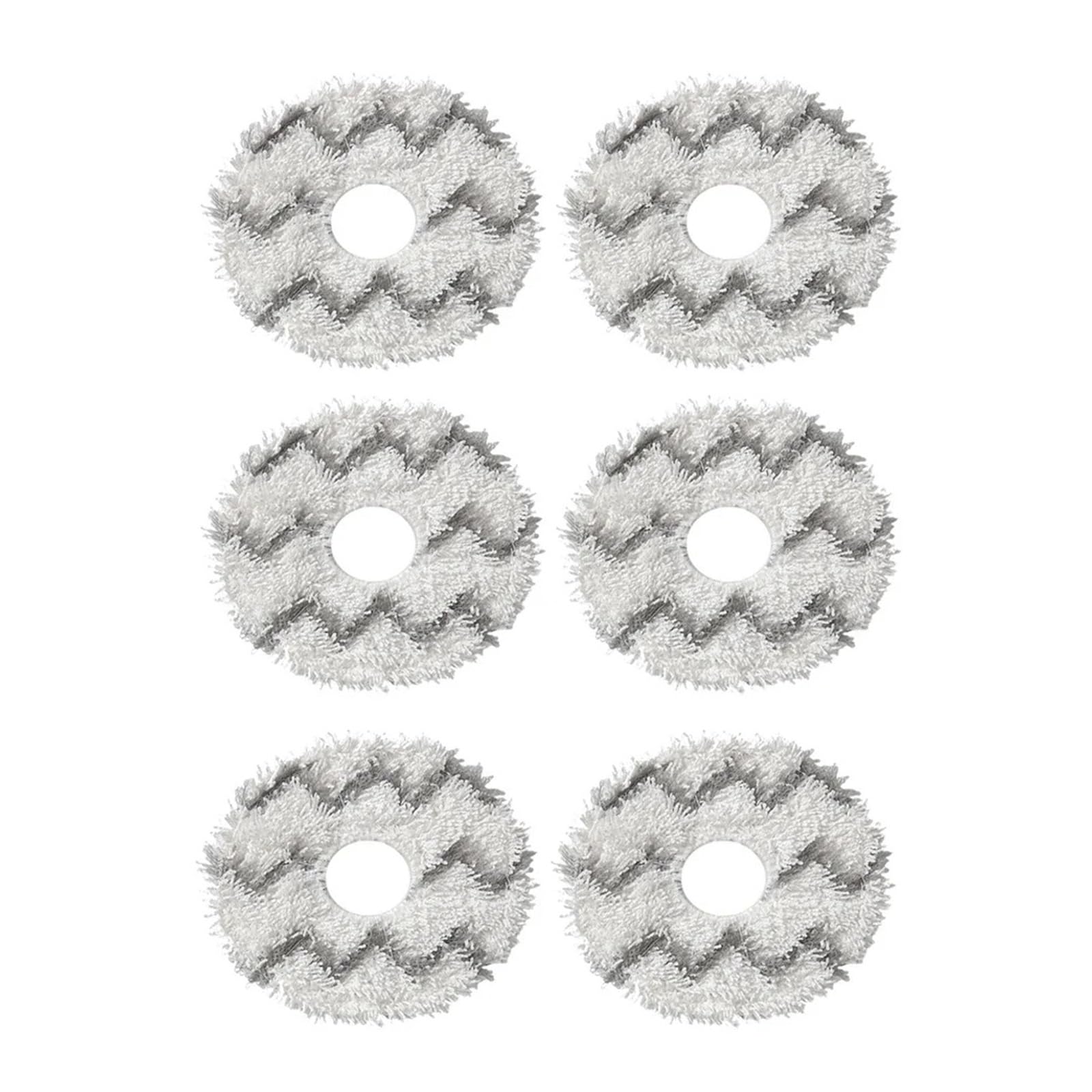 HIZON Mop Cloth ，Compatible For Ecovacs， X1 X2 X5 T10 T20 T30 T50 N30 N9+ Accessories Robot Vacuum Cleaner Microfiber Mop Pad Part(6PCS)