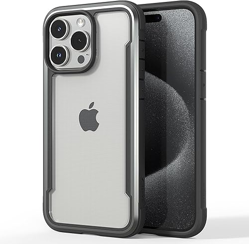 Miniatura 17 de RAPTIC Funda de cristal transparente Shield para iPhone 16 Pro Max, [protección contra caídas de grado militar 5X], [tecnología que no se