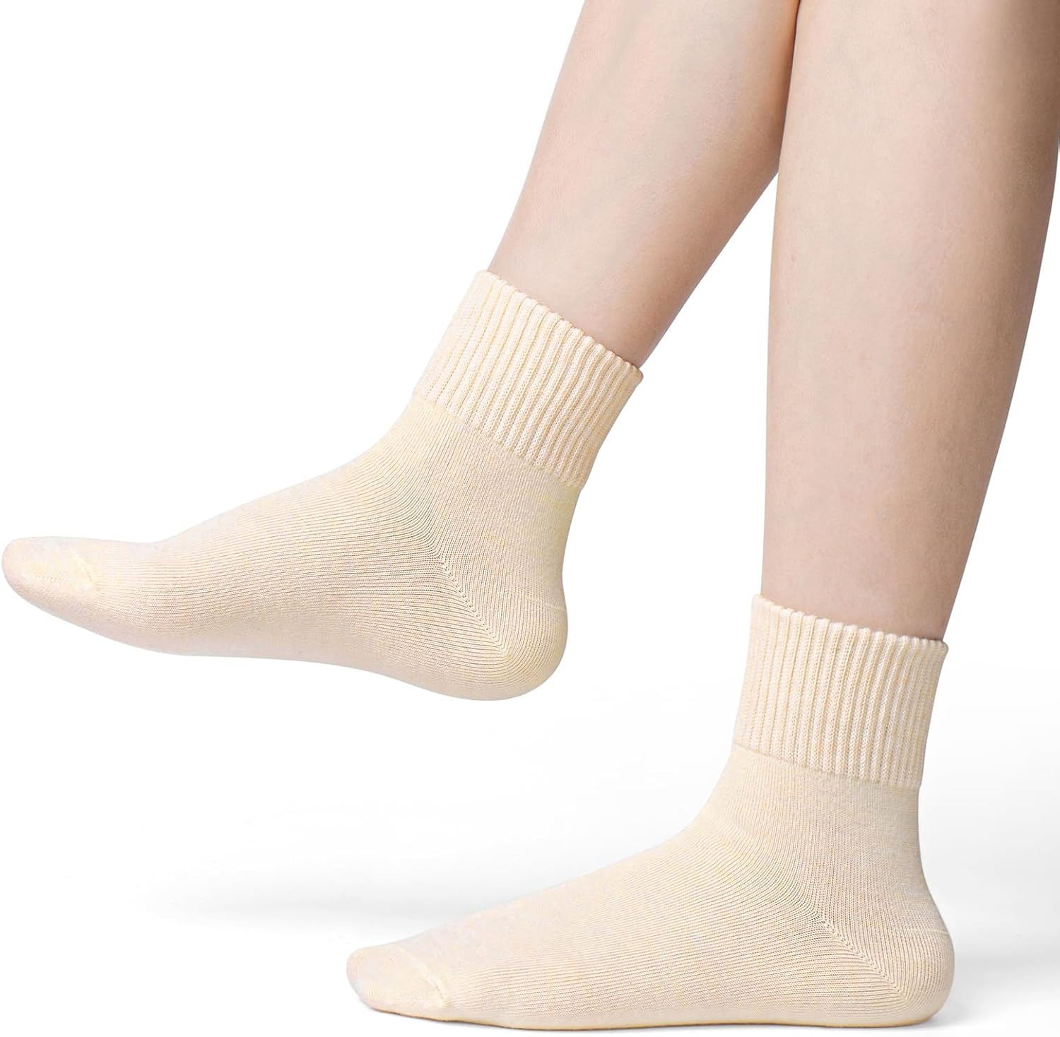 Cotton Women Boot Socks: Aesthetic Soft Crew for Fall Winter Size 6-11 (3/6 Pack) - Image 2