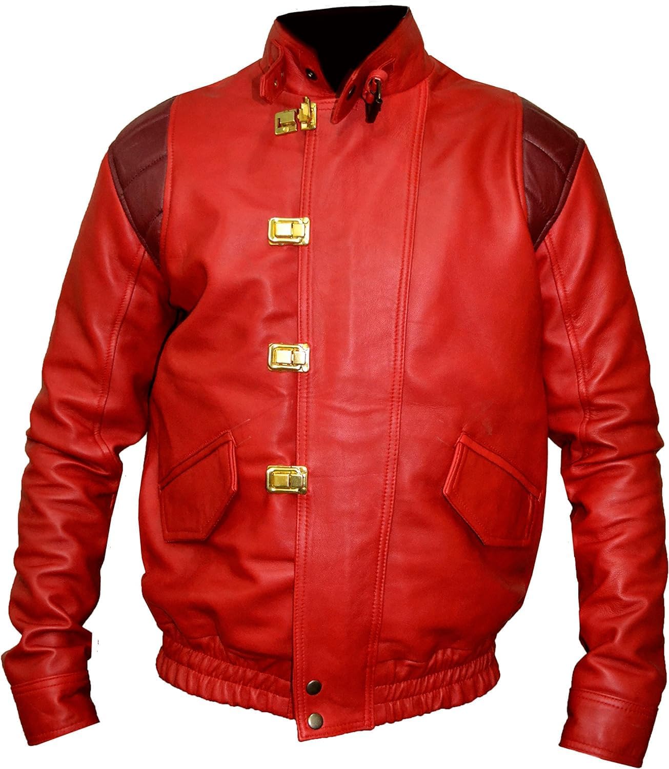Capsule Akira Kaneda Red Manga Real Leather Jacket