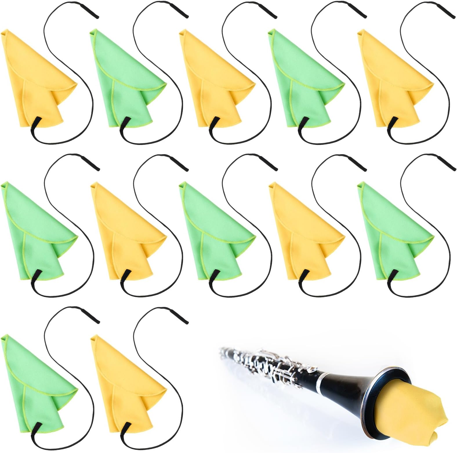 Lallisa 12 Pcs Swab Cleaning Cloth Swab for Inside