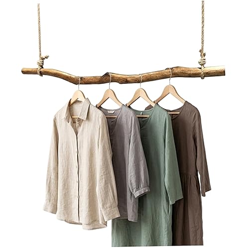 Driftwood Decor, Vintage Wooden Clothing Rack, 0.5m Natural Branch Hanging