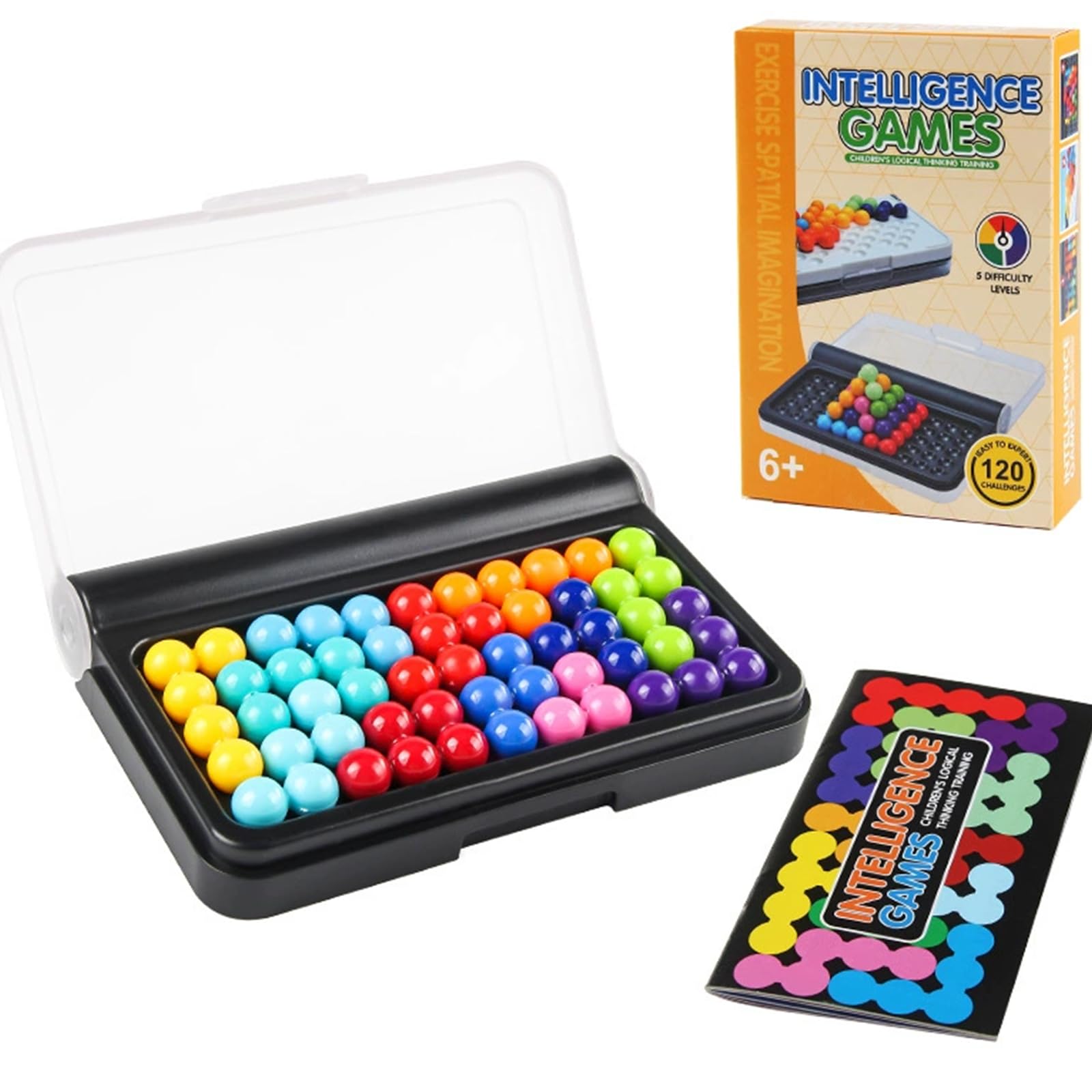 Smart Games, 120 Challenges IQ Puzzle Game Logic Brain Teaser, Travel Games for Kids & Adults, 14.5x9.8x3cm Portable Educational Toy for Ages 6+