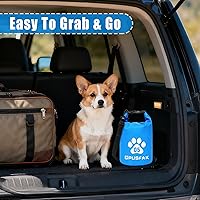 Vista 6 de Bolsa de almacenamiento de alimentos para mascotas con cierre enrollable (32 tazas), bolsa de viaje de comida para perros, contenedor impermeable