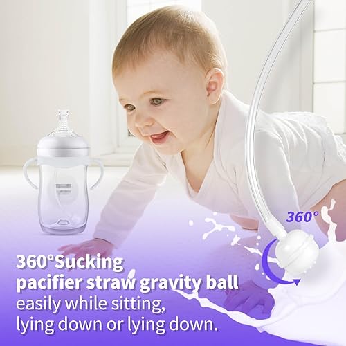 Miniatura 8 de Kit de conversión suave de vaso con pajita para biberón natural Philips Avent, kit de transición para niños pequeños con boquilla superior de popote