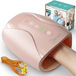 cotsoco Cordless Portable Electric Hand Massager with Heat - 6 Adjustable Levels, for Hands, Fingers & Wrists, Ideal Gift for Women & Men, White
