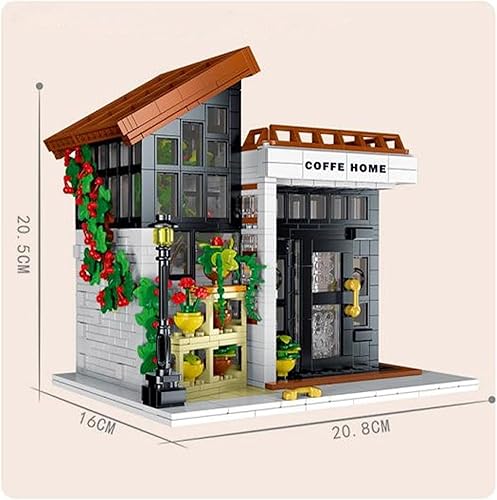 Miniatura 7 de Sunshine Coffe House Architecture City House - Leggo Creator City Set Modelo para mayores de 16 años, adultos, edificios de cabaña de pueblo, 1512