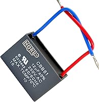 Vista 17 de HQRP Condensador compatible con ventilador de techo Hampton Bay 4uf+5uf+6uf de 5 cables CBB61 con certificación UL