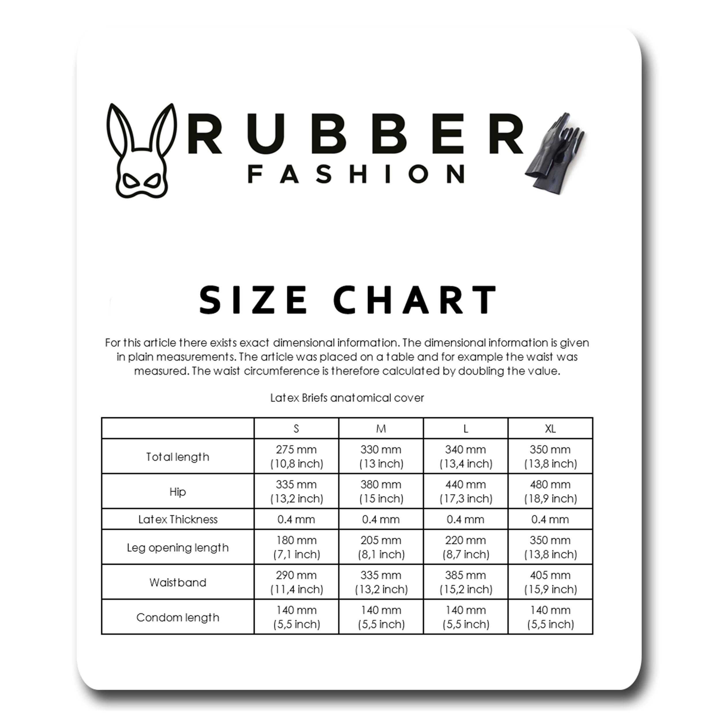 Rubberfashion Slip en Latex avec étui pénien préservatif - pour Homme - Court Sexy