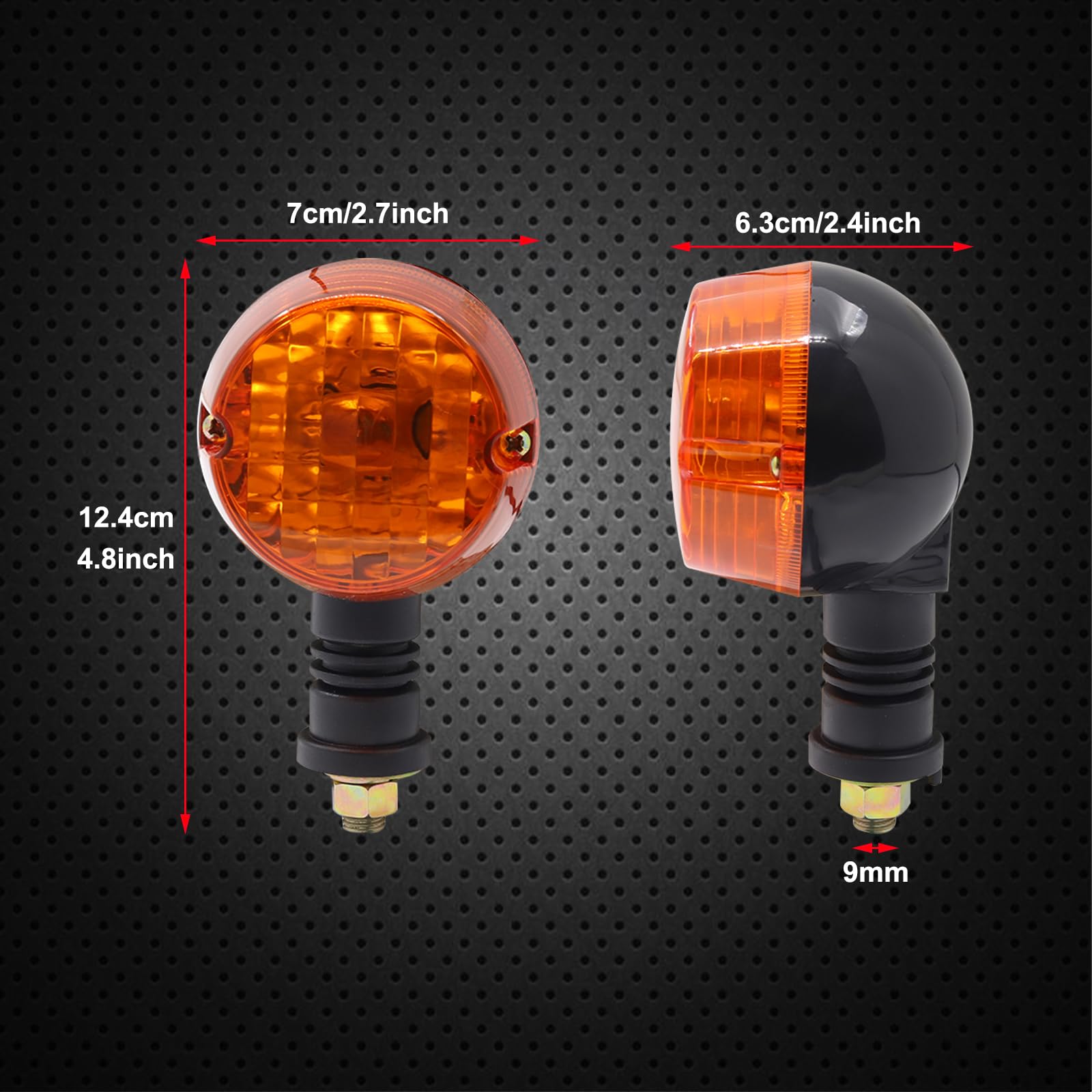 Amazon.com: Ygmylandbb Motorcycle Turn Signal Lights, Round 2PCS