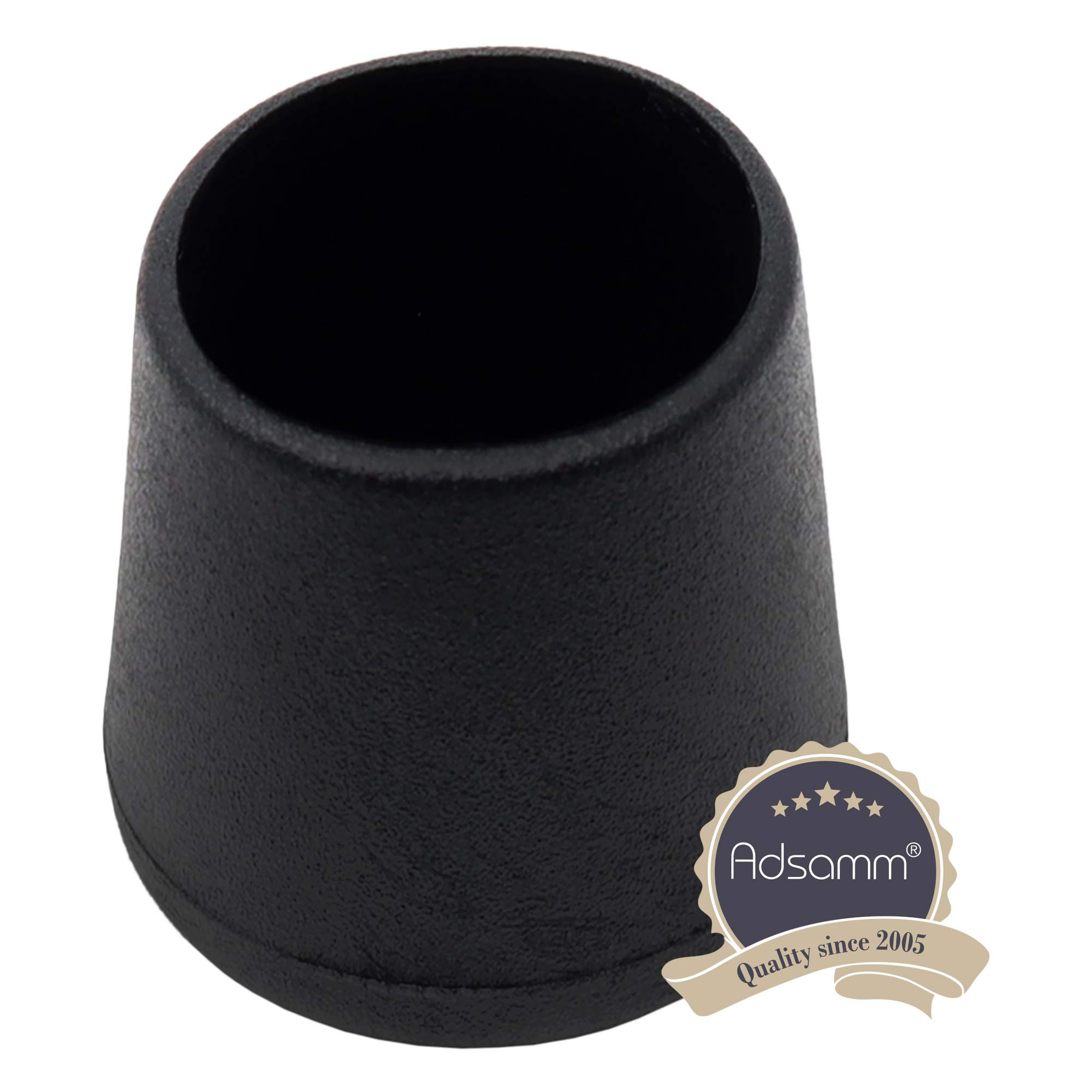 Adsamm® / 100 x Tapas para Patas de Silla/Negro/diámetro 29-31 mm/Redondo/Tapas Protectoras para Patas de Silla/Tapas de Tubo para Patas Redondas de sillón