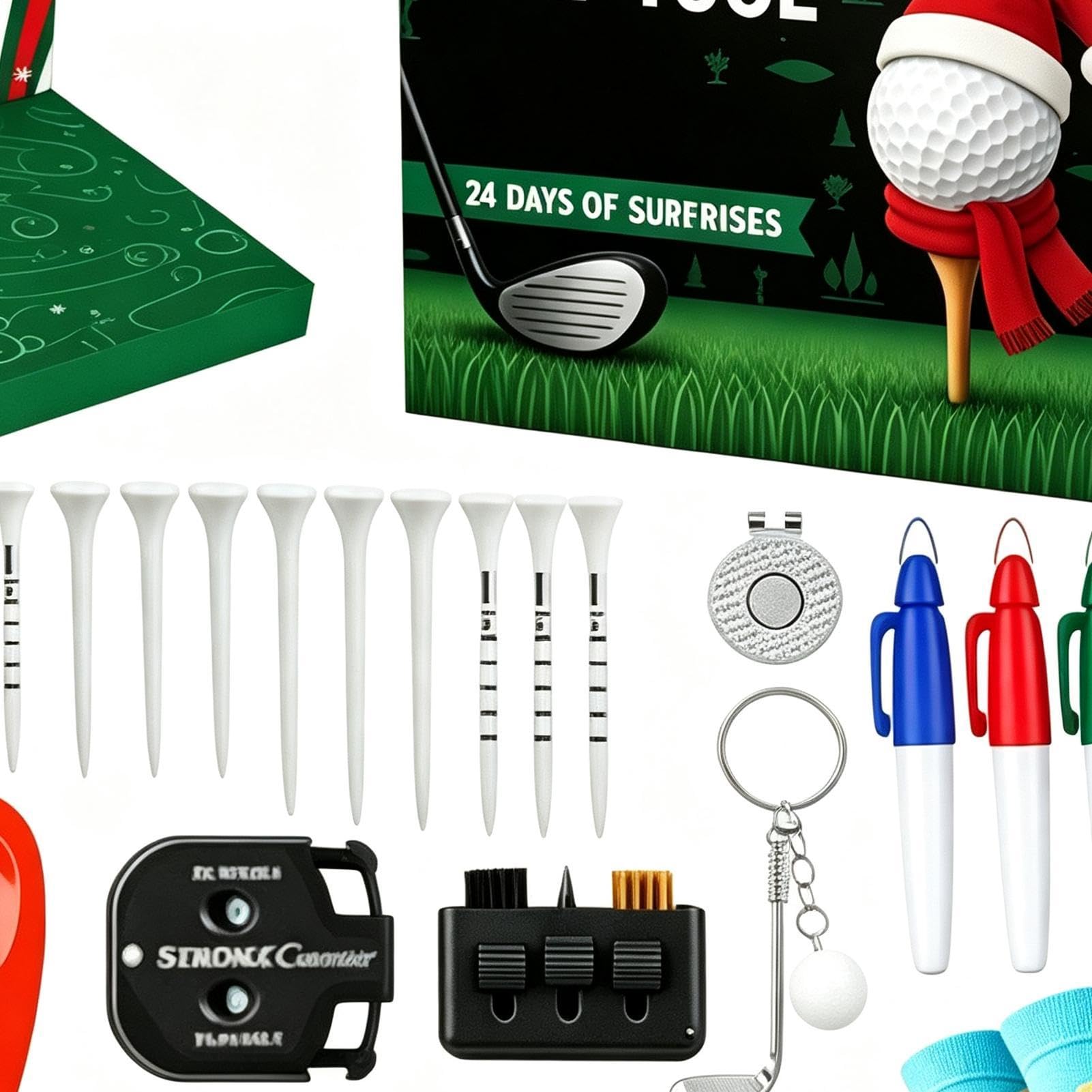 Kalendarz golfowy Adwent 2026,Kalendarz Adwentowy 2026 24-dniowe odliczanie