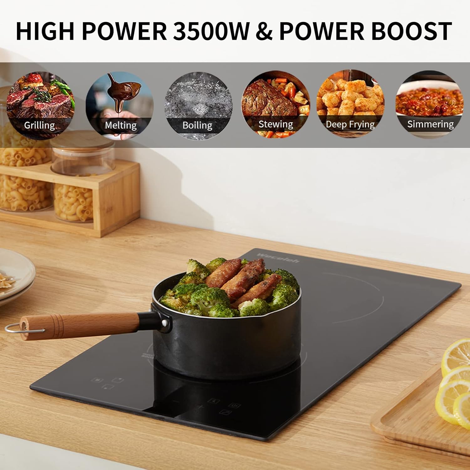 Buy Induction Cooktop Two 2 Burner, Weceleh 12 Inch Electric Induction