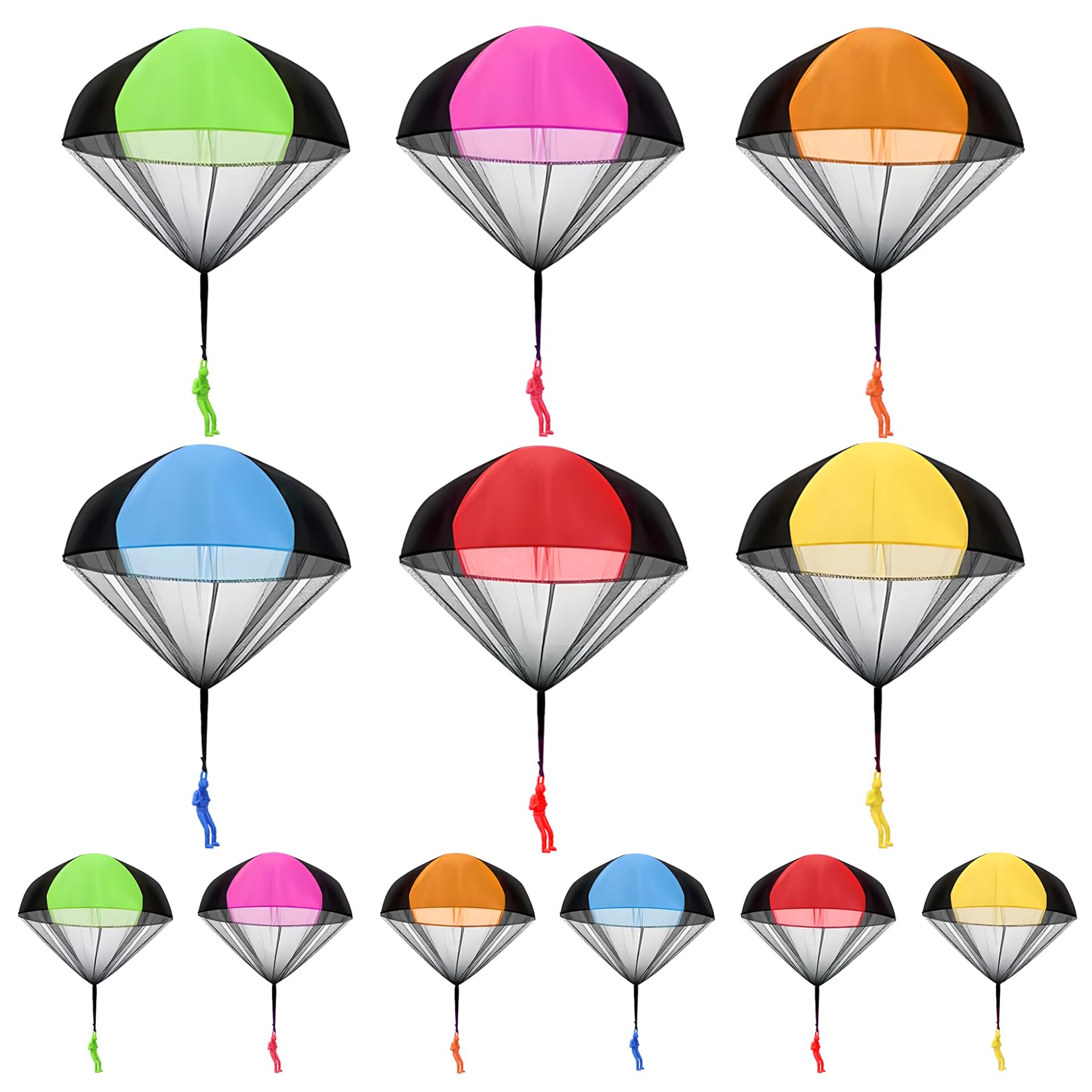 Parachute Jouet Extérieur Jouet Parachute Main - 5 Parachutistes