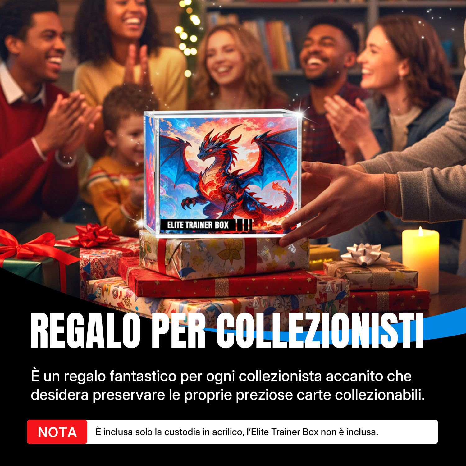 Wigearss Scatola Magnetica Acrilica, Custodia Protettiva per Pokemon Elite Trainer Box