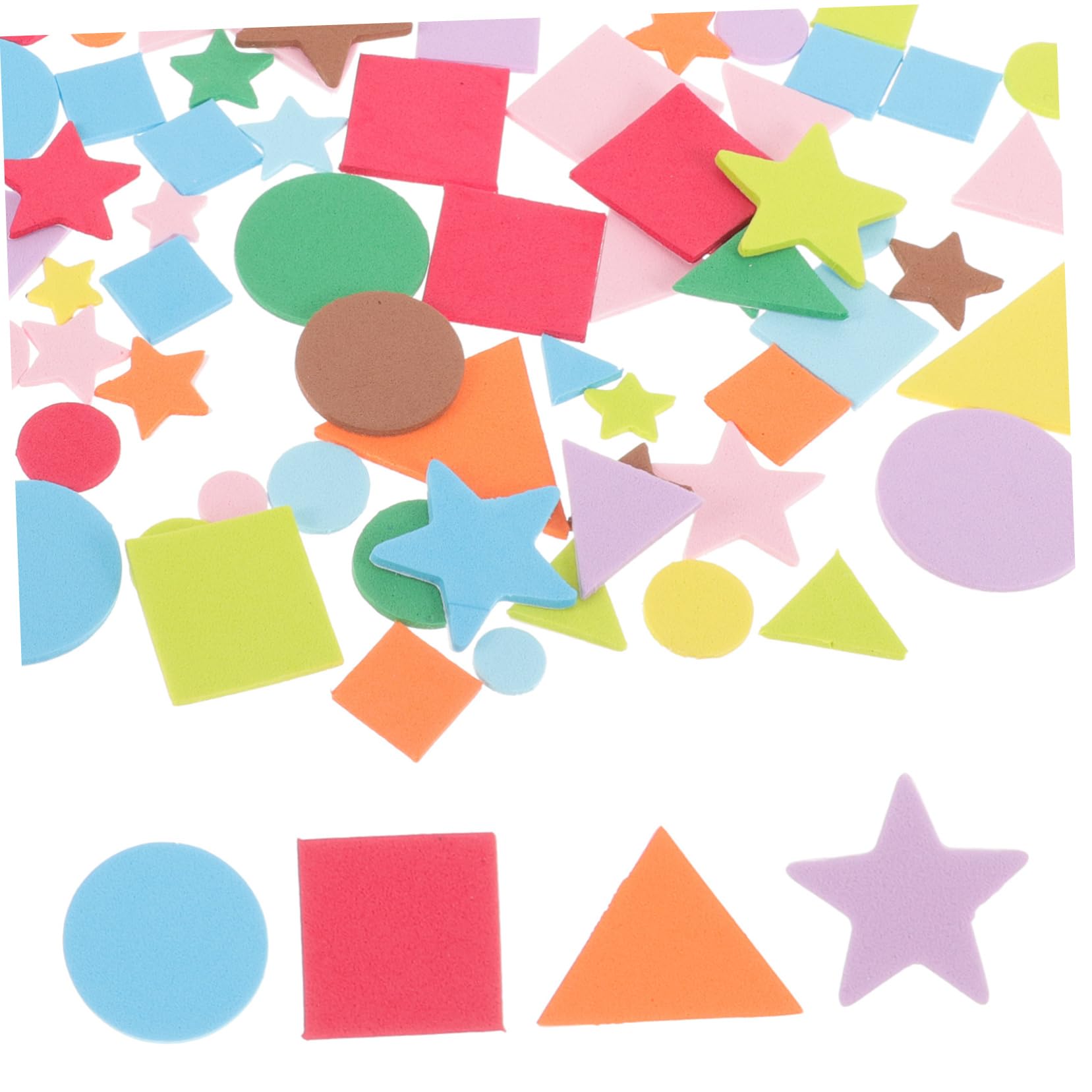 Gatuida 4 Juegos Pegatinas de Espuma Autoadhesivas Geométricas Manualidades Infantiles Surtidos con Ojos Móviles Decoración y Proyectos DIY