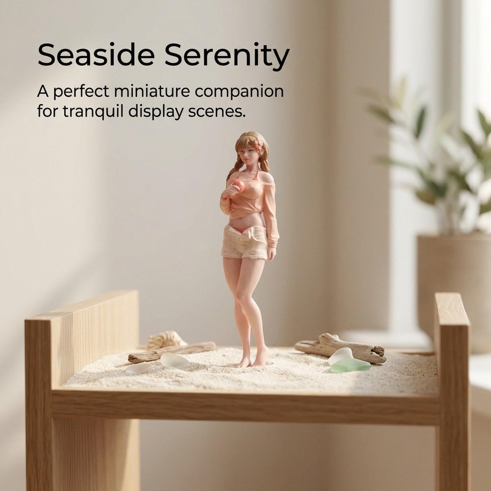 Figura in Miniatura, Figura di Bambina, Modello di Scena in Resina Dipinto a Mano, Miniature di Persone Minuscole, Rappresentazione Realistica per, da 1 a 24