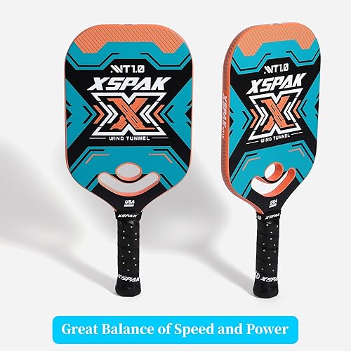 Miniatura 8 de XS XSPAK USAPA Carbon Fiber Pickleball Paddle  T700 Carbon Friction Surface Pickleball Paddle with Shock Absorber  The Pickle Ball Paddle Designed