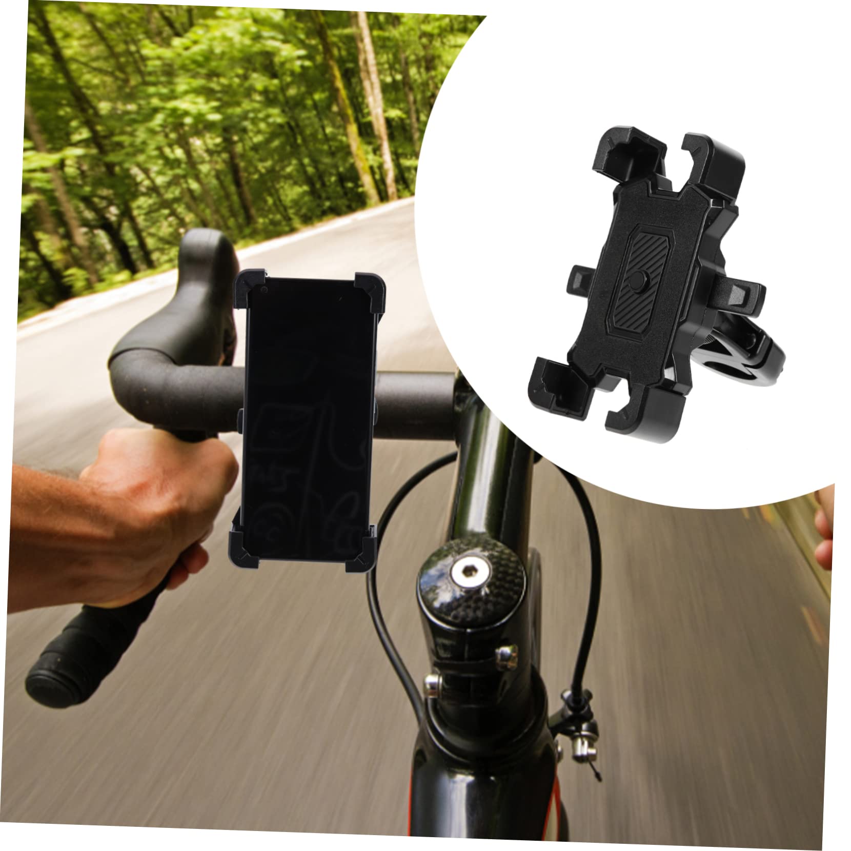 HEMOTON 2pezzi Supporto Per Smartphone Rotante Per Bici e Staffa Stabile Per Navigazione Facile Da Installare Compatibile Con Dispositivi Per Ciclismo e Elettrica
