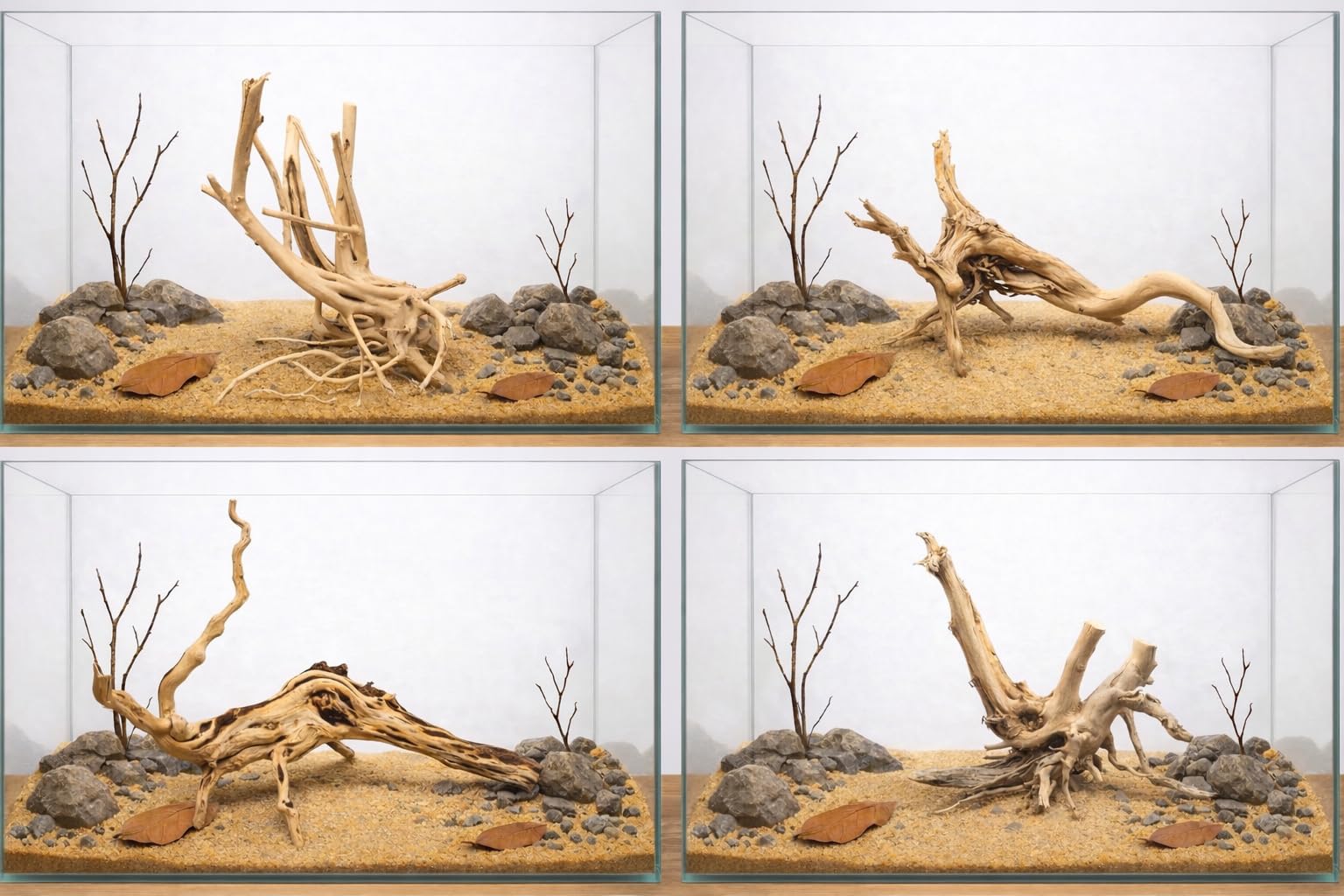 Azil Natural Driftwood 6''-8'' (3pcs) for Aquariums