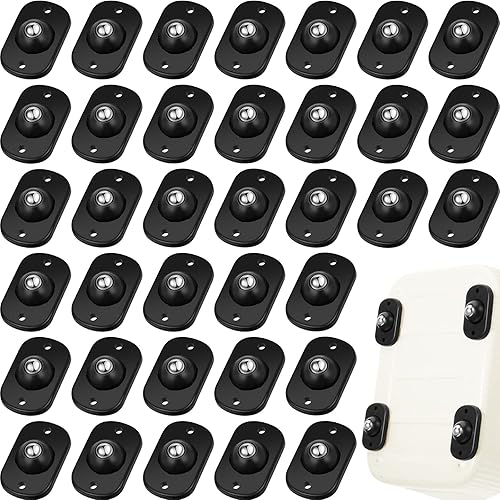 Miniatura 117 de Honoson 8 Pcs Self Adhesive Caster Wheels Appliance Rollers Appliance Sliders for Kitchen 360° Swivel Universal Wheel Mini Small Kitchen