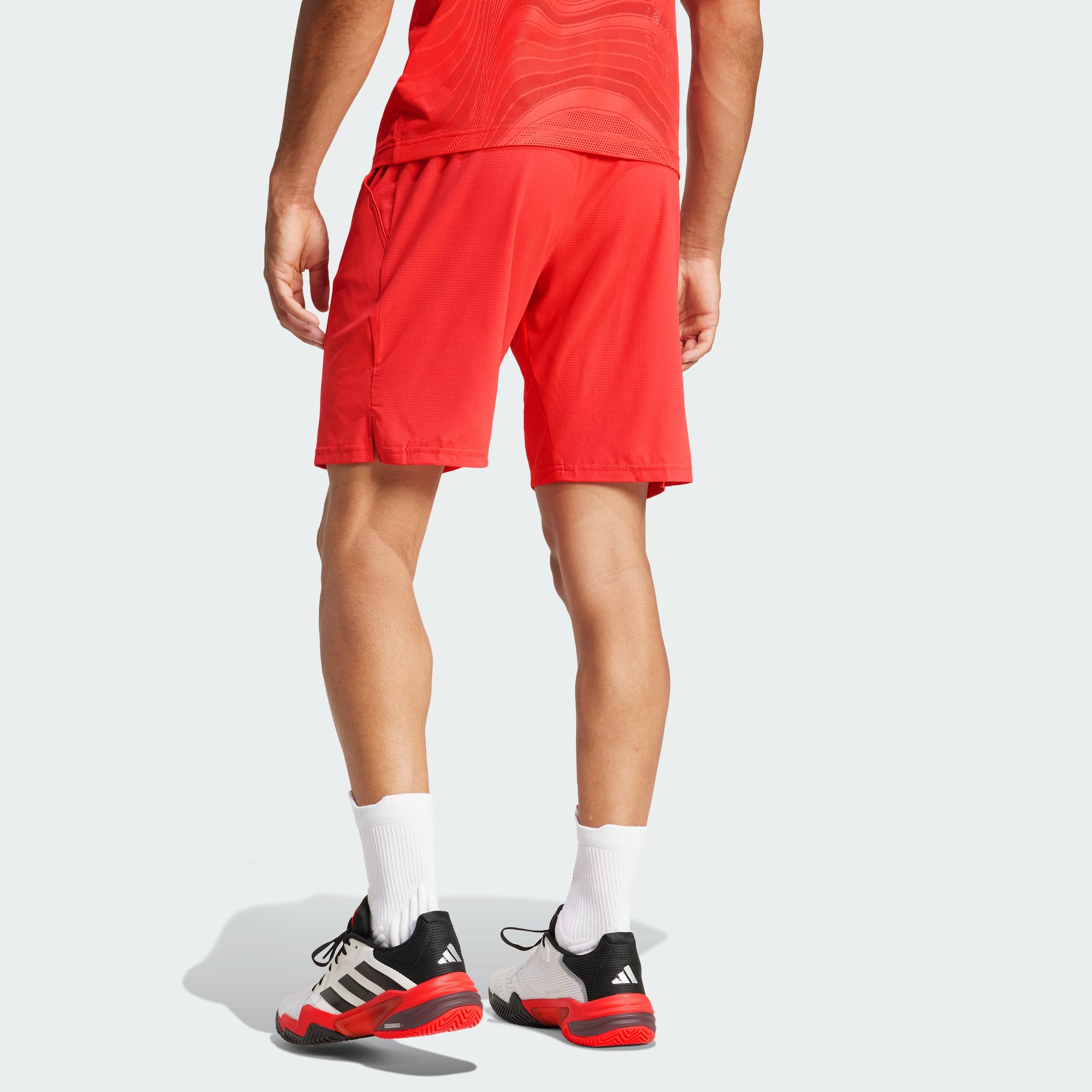 adidas Men's Tennis Ergo Shorts Semi Lucid Red L 18 cm