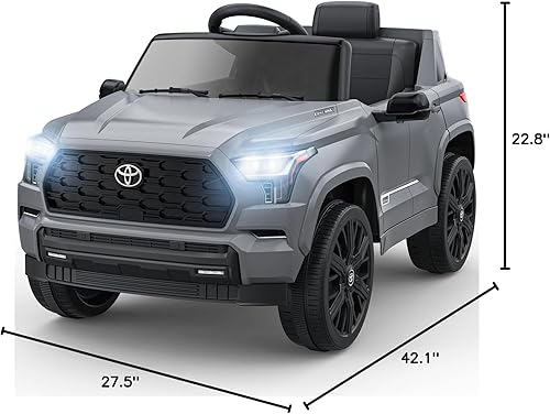 Miniatura 9 de TEOAYEAH Coche eléctrico con batería de litio de 12 V para niños, juguete de carga rápida de 2 horas con control remoto, vehículo eléctrico para