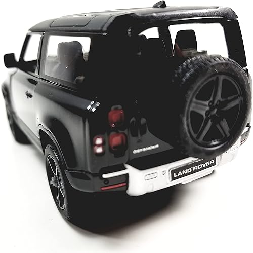 Miniatura 10 de Kinsmart Land Rover Defender 90 Eggshell Blanco 136 Escala Diecast SUV PEQUEÑO