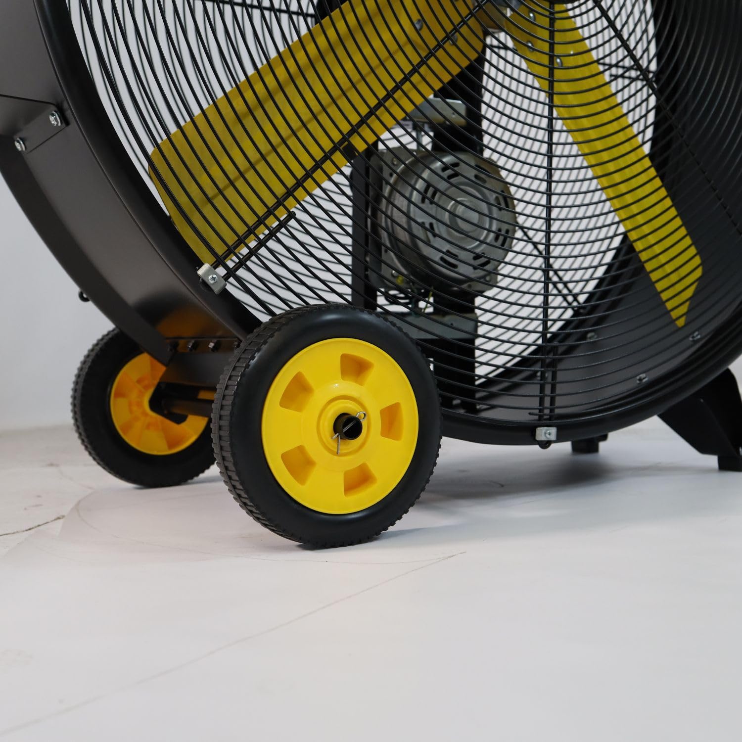 Garland TURBO 36C-V23 - Ventilador industrial de suelo 490W, 336 m³/min, 91 cm, transmisión por correa, con ruedas